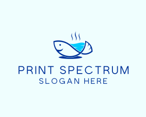 Marine Fish Trout logo design