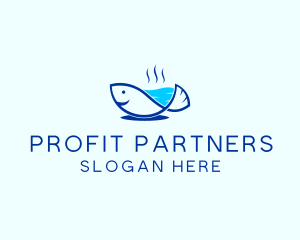 Marine Fish Trout logo design