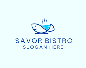 Marine Fish Trout logo design