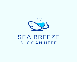 Marine Fish Trout logo design