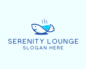 Marine Fish Trout logo design