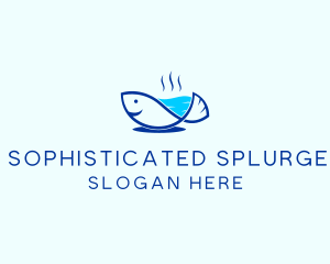 Marine Fish Trout logo design