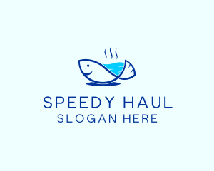 Marine Fish Trout logo design