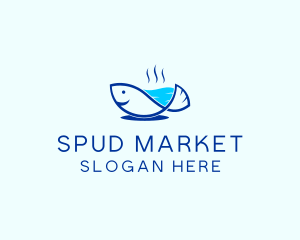 Marine Fish Trout logo design