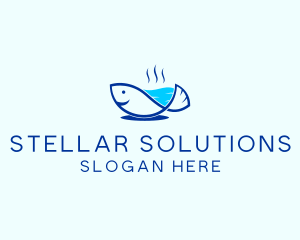 Marine Fish Trout logo design