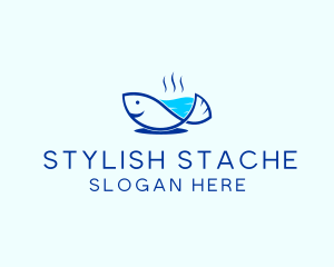 Marine Fish Trout logo design