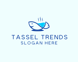 Marine Fish Trout logo design