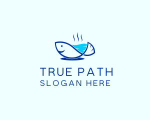 Marine Fish Trout logo design