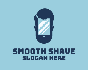 Man Grooming Smartphone logo