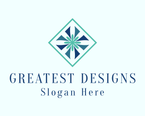 Flower Textile Interior Design  logo design