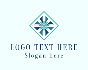 Texture - Flower Textile Interior Design logo design