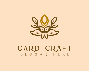 Candle Floral Decor logo design