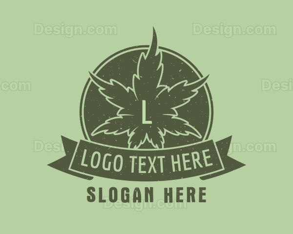 Organic Marijuana Weed Logo