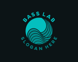 Biotechnology Waves Lab logo design