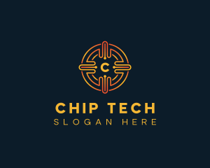 Tech Circuit Fintech logo design