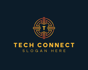 Tech Circuit Fintech logo design