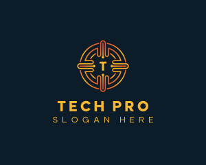 Tech Circuit Fintech logo design