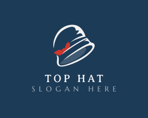 Ribbon Bucket Hat logo design