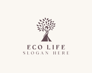 Wellness Woman Tree logo design