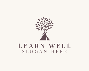 Wellness Woman Tree logo design