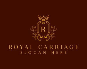 Elegant Shield Crown logo design