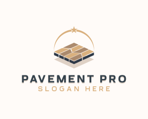 Flooring Pavement Tilling logo design