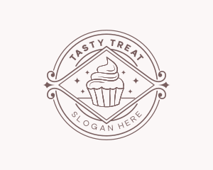 Cupcake Dessert Cafe logo design