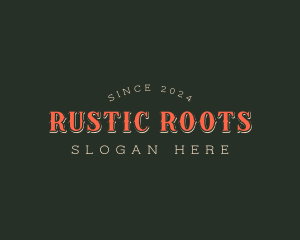 Hipster Saloon Brand logo design