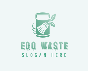 Garbage Broom Disposal logo design