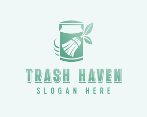 Garbage Broom Disposal logo design