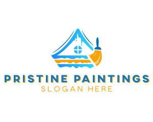 Home Paint Renovation logo design