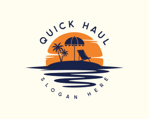 Beach Umbrella Chair Logo