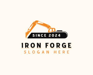 Construction Builder Excavator logo design