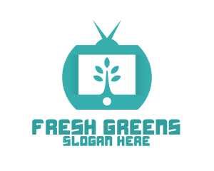 Green Nature TV Channel logo design