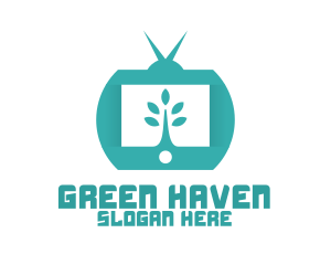 Green Nature TV Channel logo design