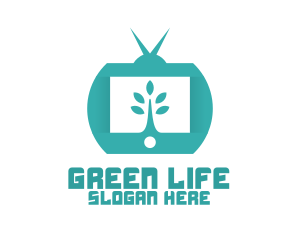 Green Nature TV Channel logo design