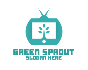 Green Nature TV Channel logo design