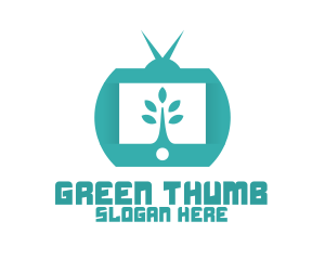 Green Nature TV Channel logo design