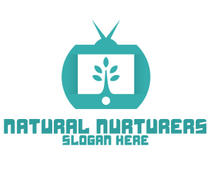 Green Nature TV Channel logo design