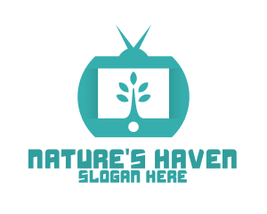 Green Nature TV Channel logo design