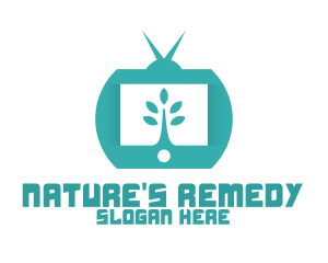 Green Nature TV Channel logo design