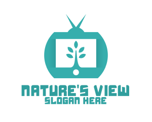 Green Nature TV Channel logo design