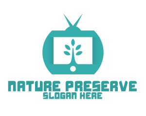 Green Nature TV Channel logo design