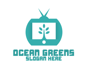 Green Nature TV Channel logo design