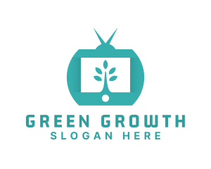 Green Nature TV Channel logo design