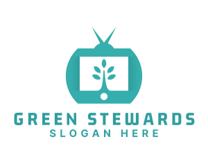 Green Nature TV Channel logo design