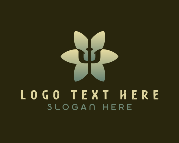 Flower logo example 1