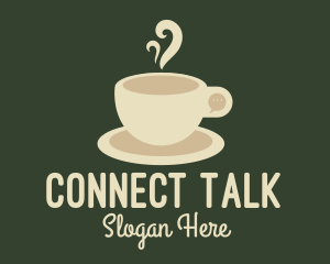 Cream Coffee Chat logo design