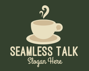 Cream Coffee Chat logo design