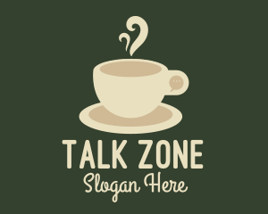 Cream Coffee Chat logo design